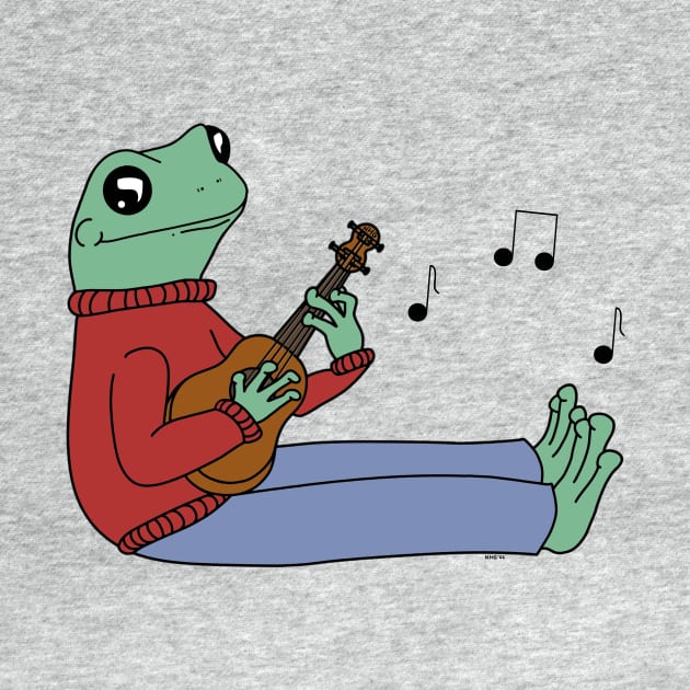 Ukulele Playing Frog by Natalie Gilbert